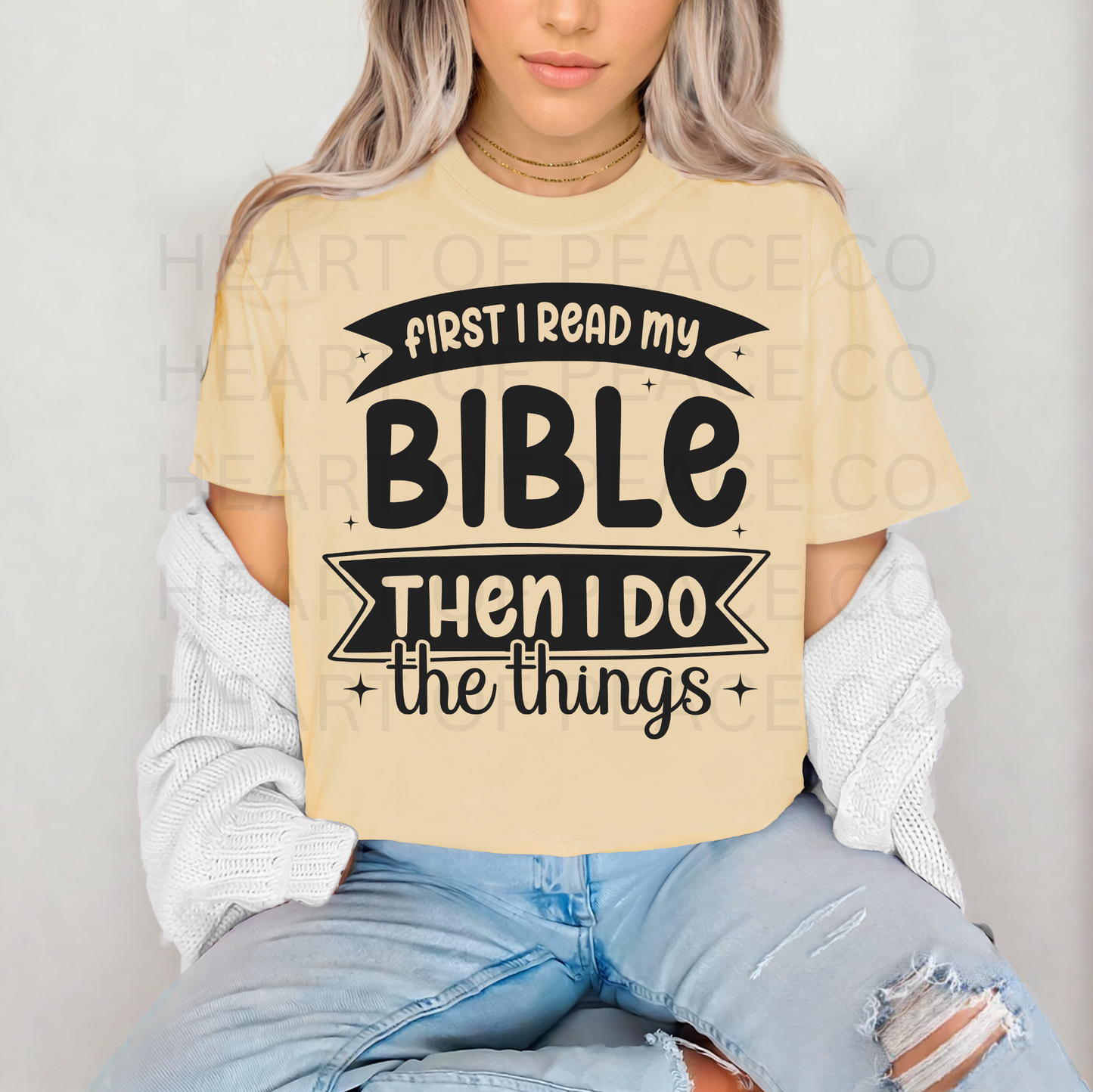 First I read my Bible