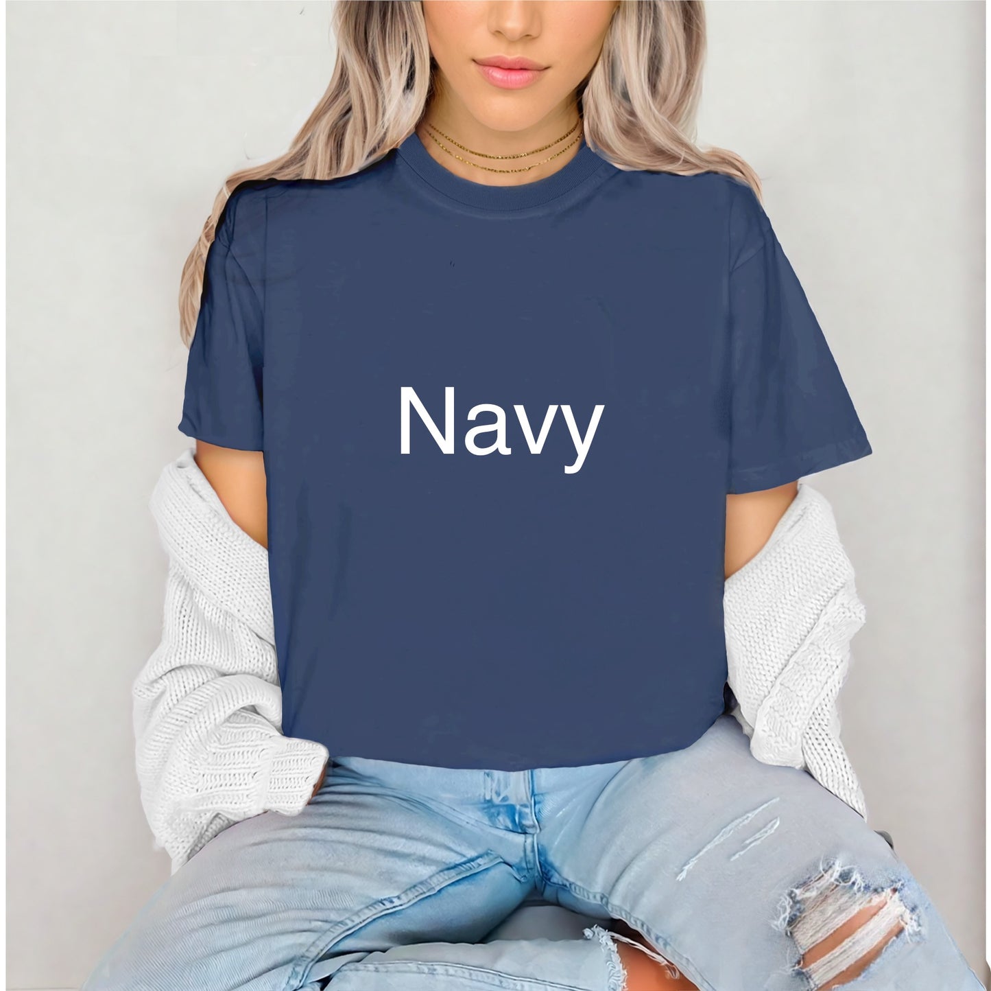 Navy Comfort Colors T-Shirt