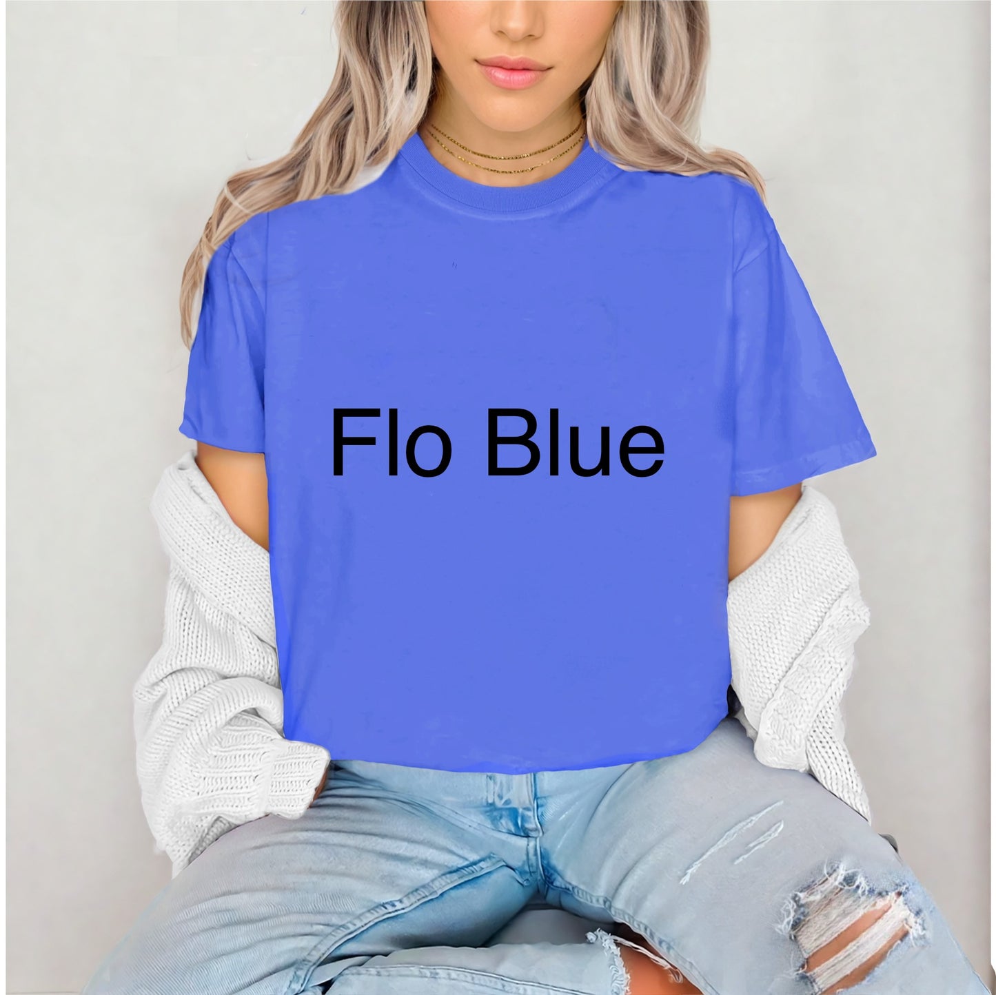 Flo Blue Comfort Colors T-Shirt