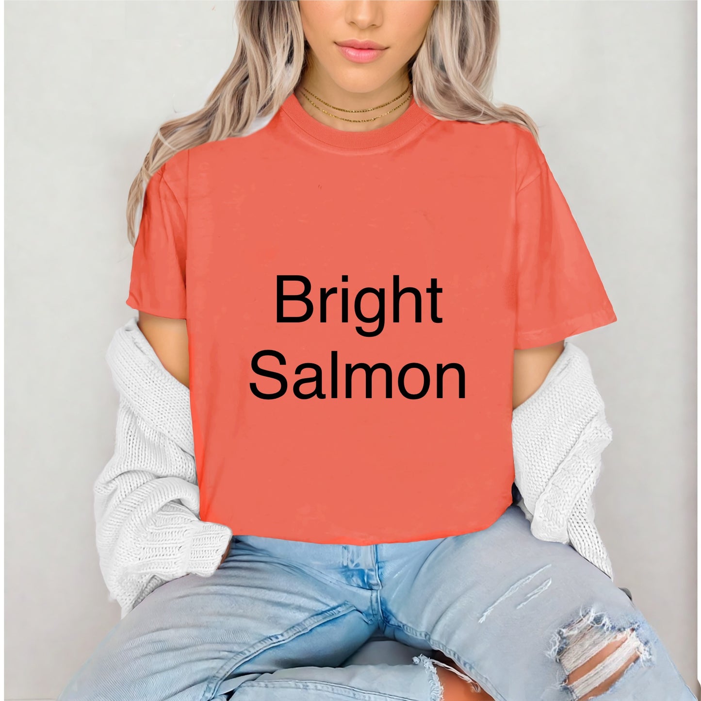 Bright Salmon Comfort Colors T-Shirt