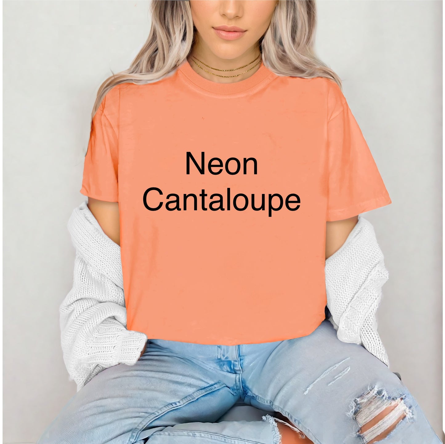 Neon Cantaloupe Comfort Colors T-Shirt