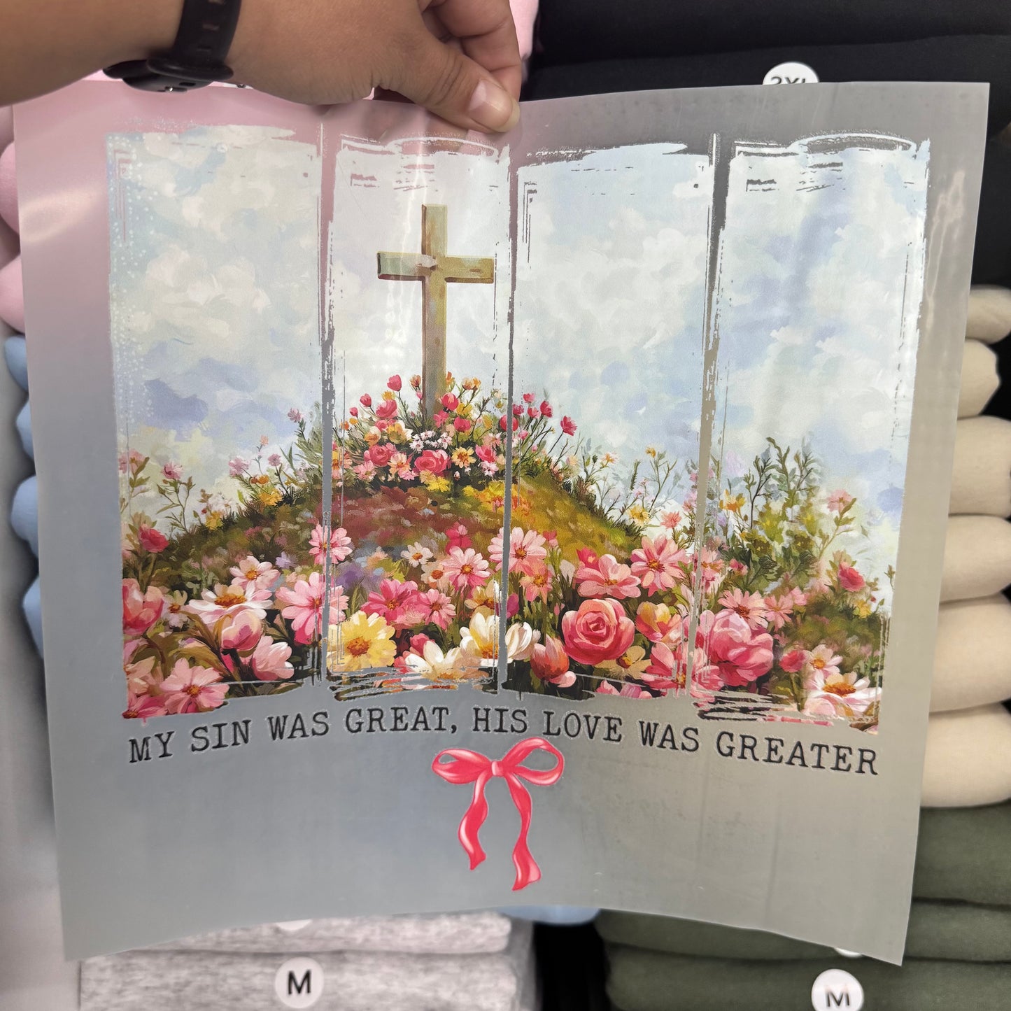 My sin was great, his love was greater