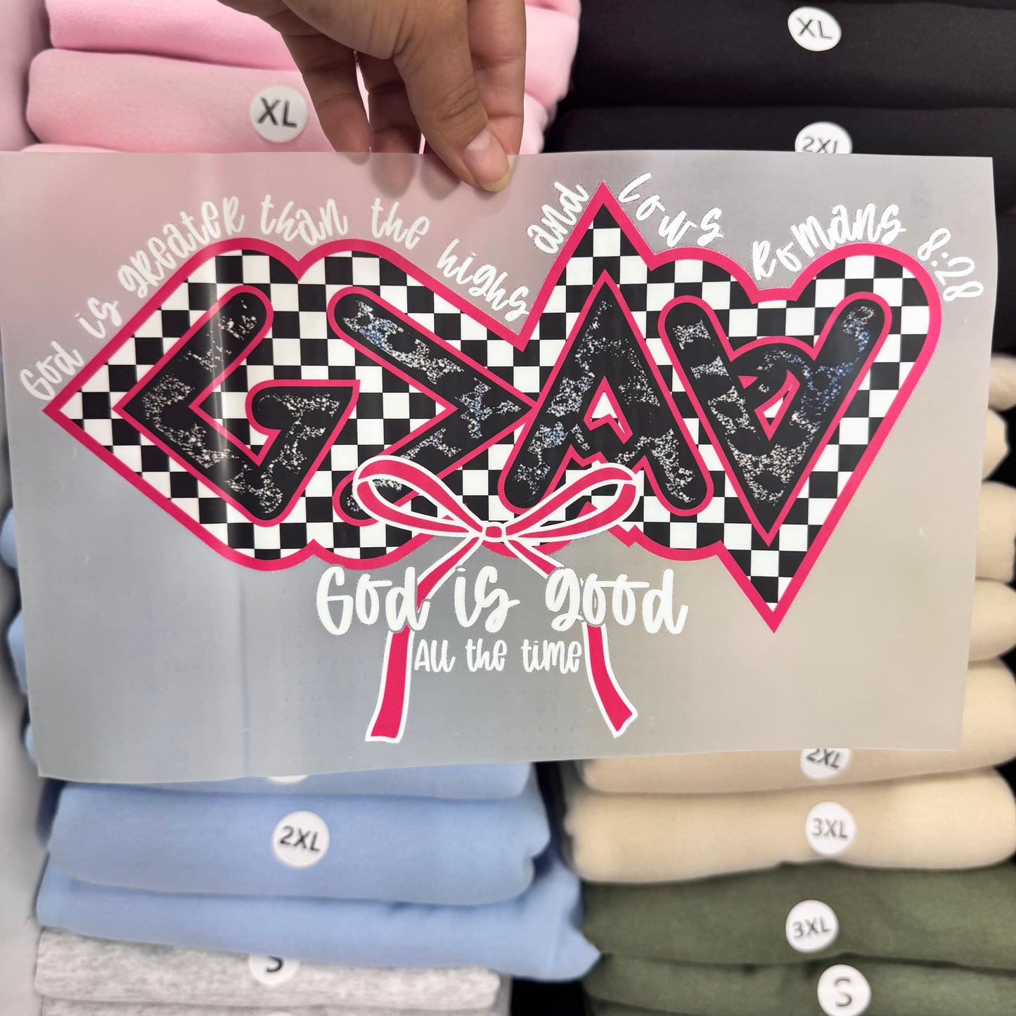 Pink Checkered God is Greater