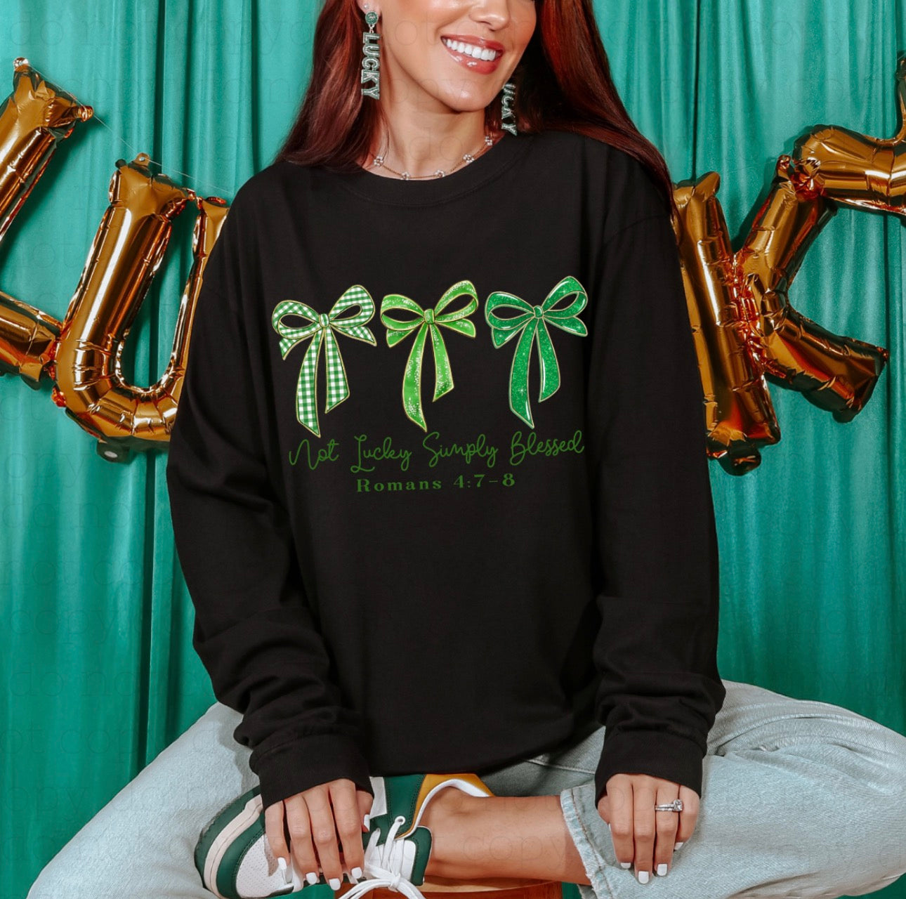 #100 Not Lucky, Simply Blessed Bows