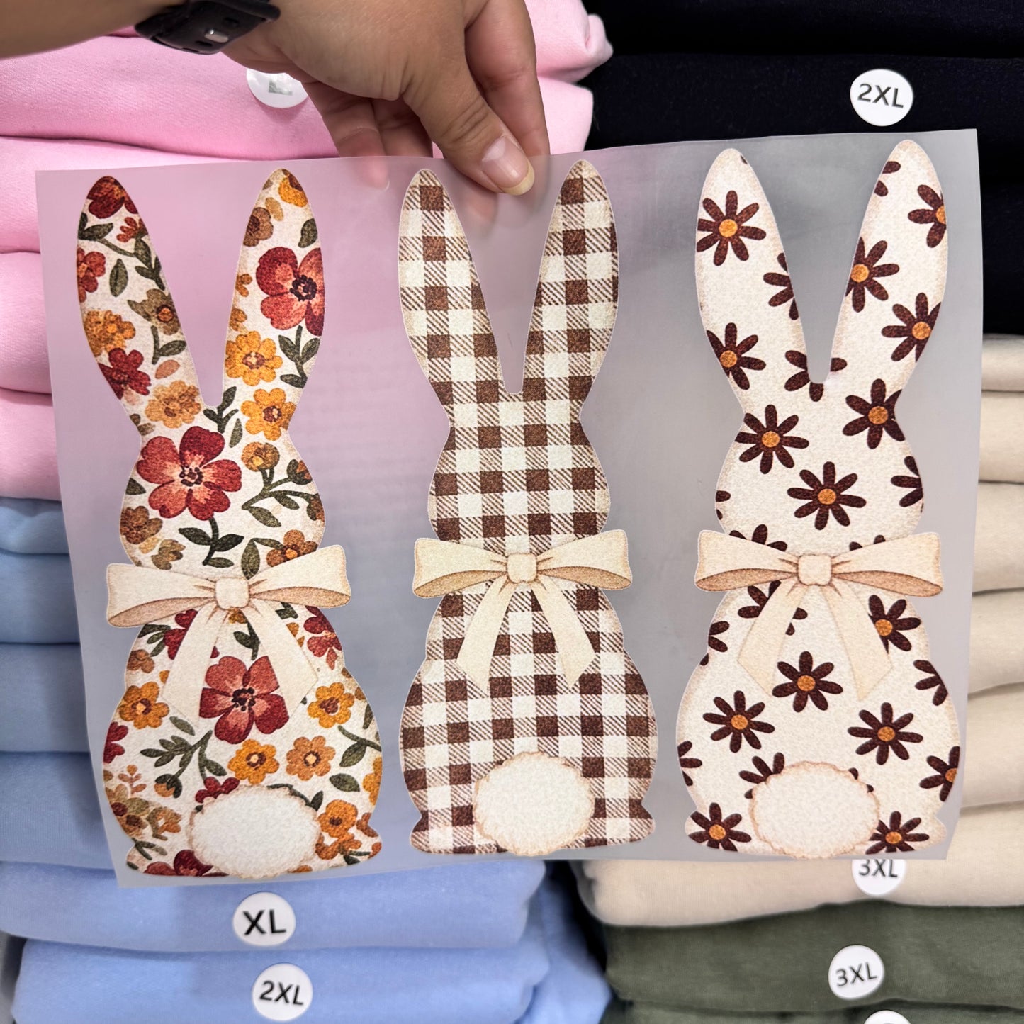 Ivory Bow Bunnies
