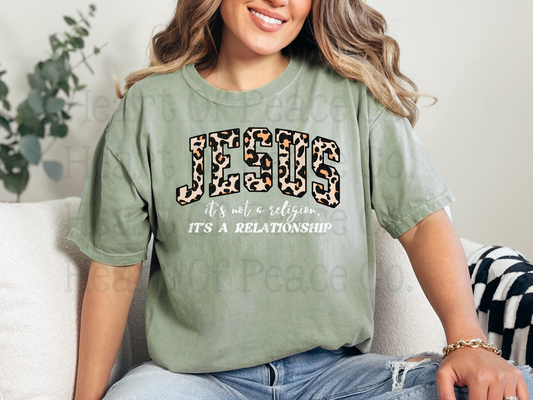 Jesus, It’s not a religion (white)