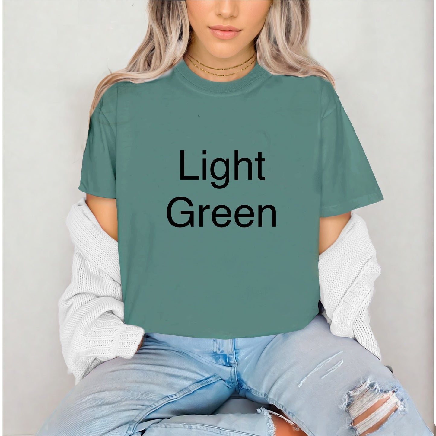 Light Green Comfort Colors T-Shirt