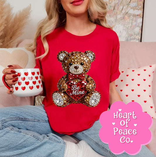 #85 Be Mine Glass Bear