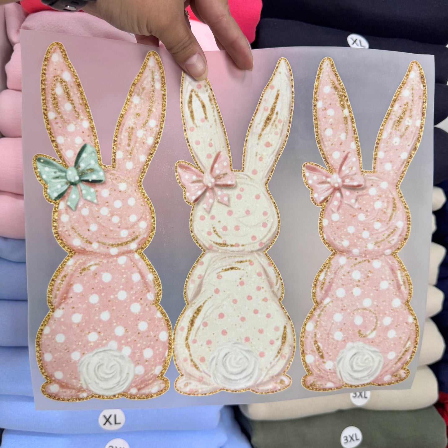 Mint Bow Bunny