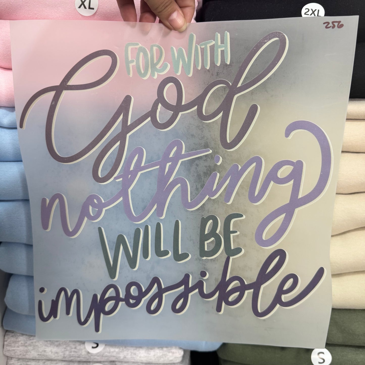 For with God nothing will be impossible