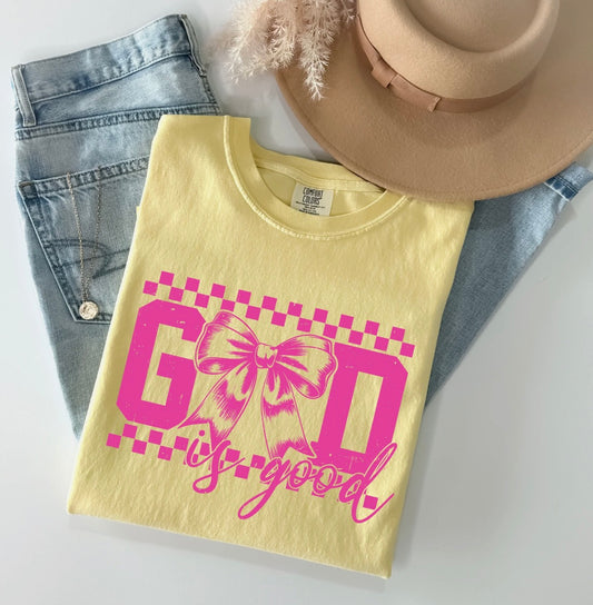 Pink Checkered God is Good