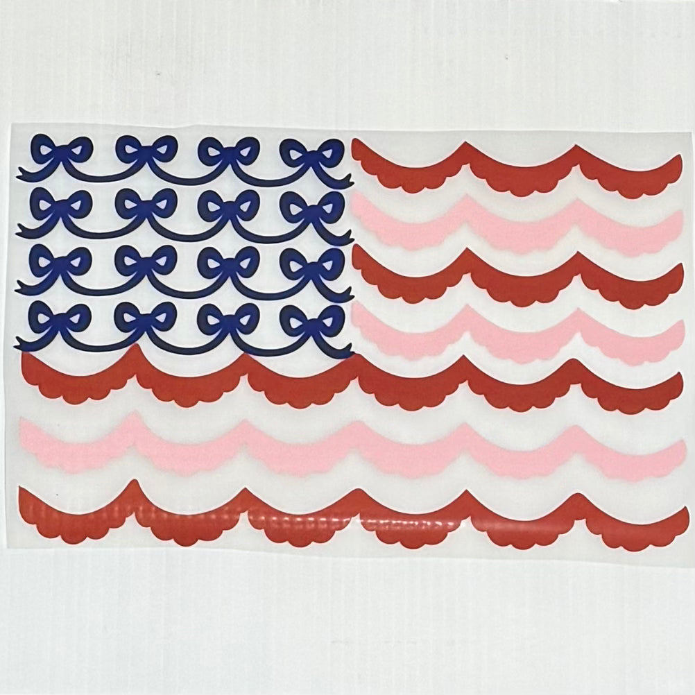 Red, Bows & Pink Flag