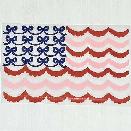 Red, Bows & Pink Flag