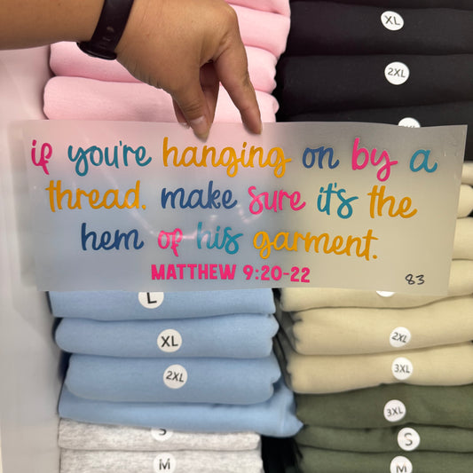 If you’re hanging on by a thread